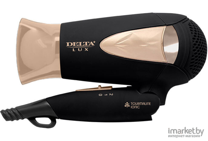 Фен Delta Lux DL-0935 черный/золотой
