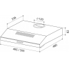 Вытяжка плоская Lex S 60 / CHTI000310 (белый)