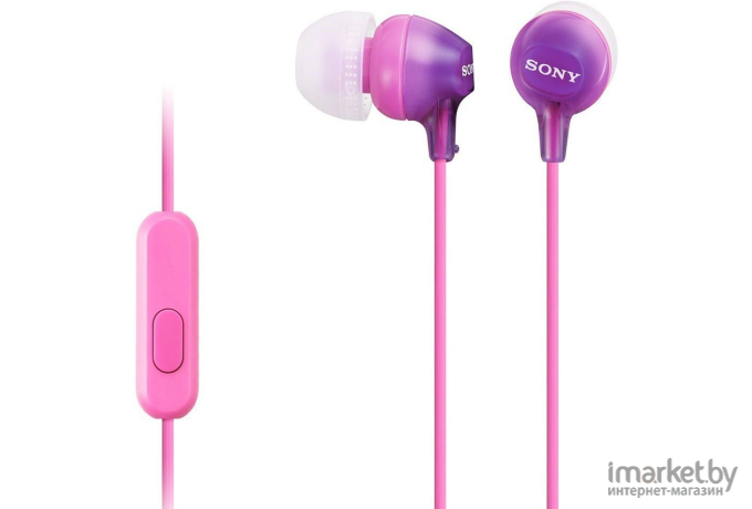 Наушники Sony MDR-EX15AP Violet [MDREX15APV.CE7]