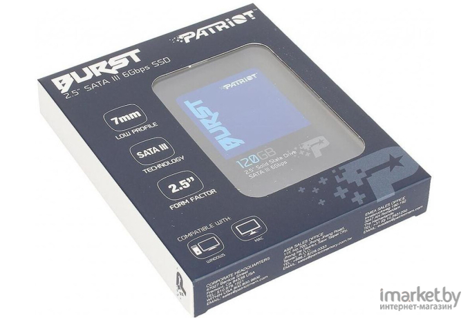 SSD диск Patriot Burst 120GB (PBU120GS25SSDR)