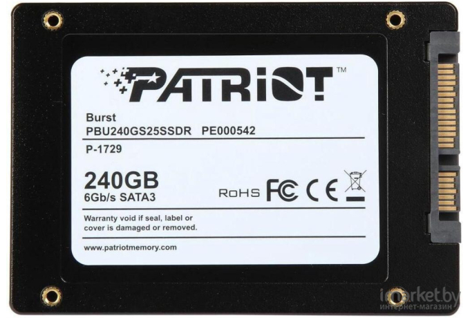 SSD диск Patriot Burst 240GB (PBU240GS25SSDR)