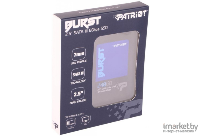 SSD диск Patriot Burst 240GB (PBU240GS25SSDR)