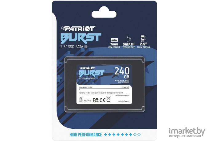 SSD диск Patriot Burst 240GB (PBU240GS25SSDR)