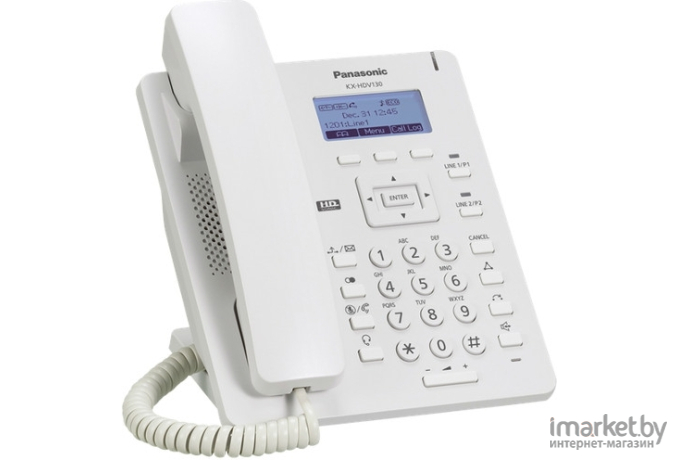 Проводной телефон Panasonic KX-HDV130RU (белый)