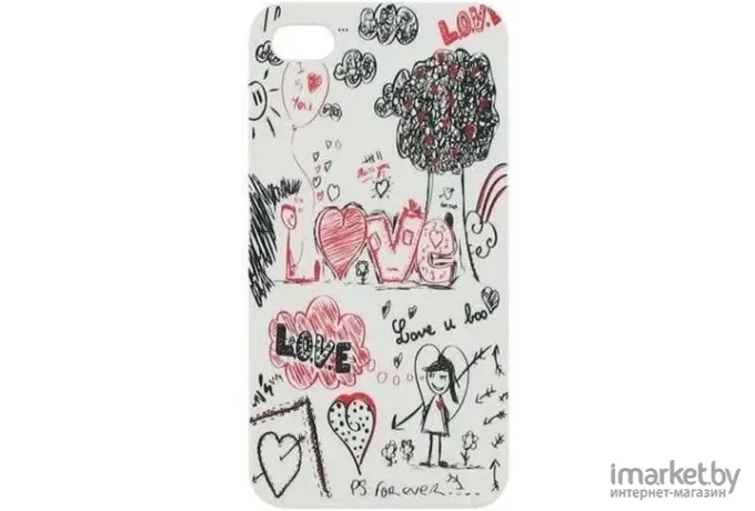 Чехол для телефона TnB iPhone 4S ClipOn Love [IPH48SLOVE]