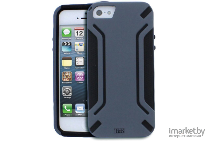 Чехол для телефона TnB iPhone 5 Black [IPH5SPBK]