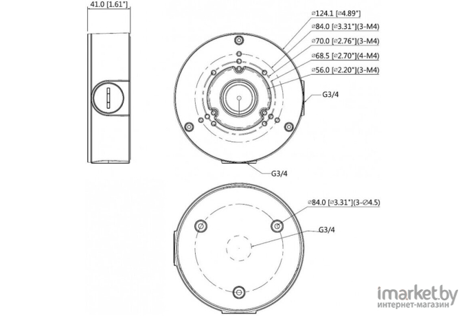 Монтажная коробка Dahua DH-PFA130-E