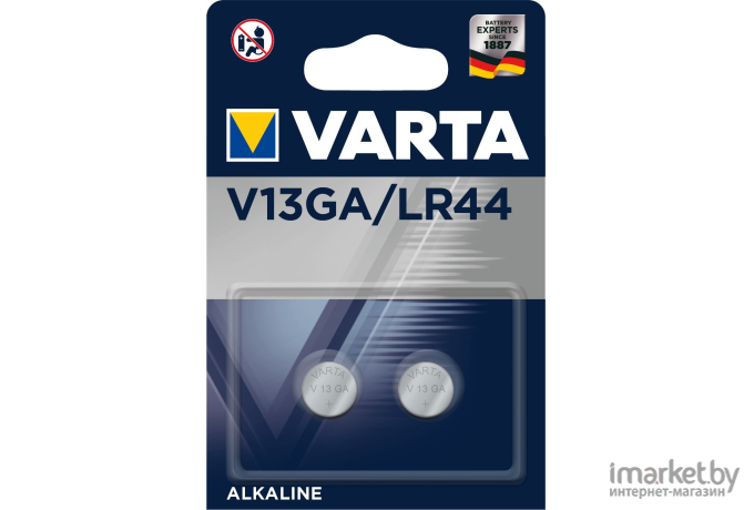 Батарейка, аккумулятор, зарядное Varta V 13 GA BLI 1