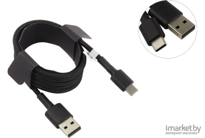 Кабель Xiaomi Mi Type-C Braided Cable / SJV4109GL (черный)