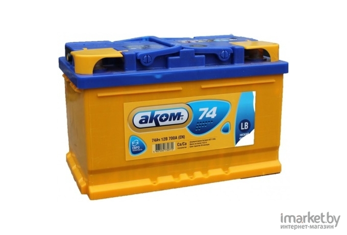 Автомобильный аккумулятор AKOM 6СТ-74 Евро / 575000010 (74 А/ч)