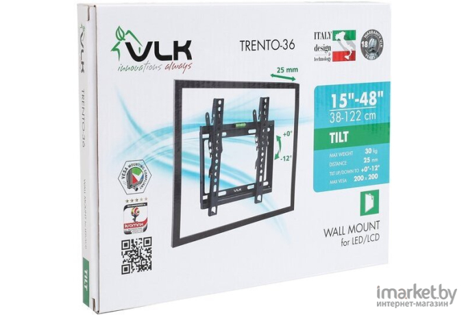 Кронштейн для телевизора VLK Trento-36 (черный)