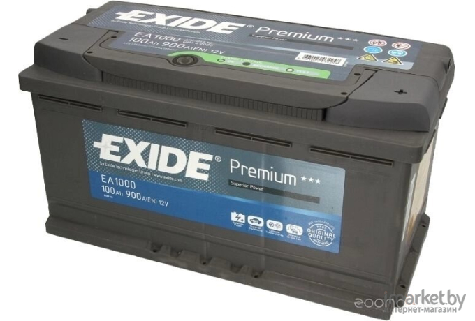 Автомобильный аккумулятор Exide Premium EA1000 (100 А/ч)