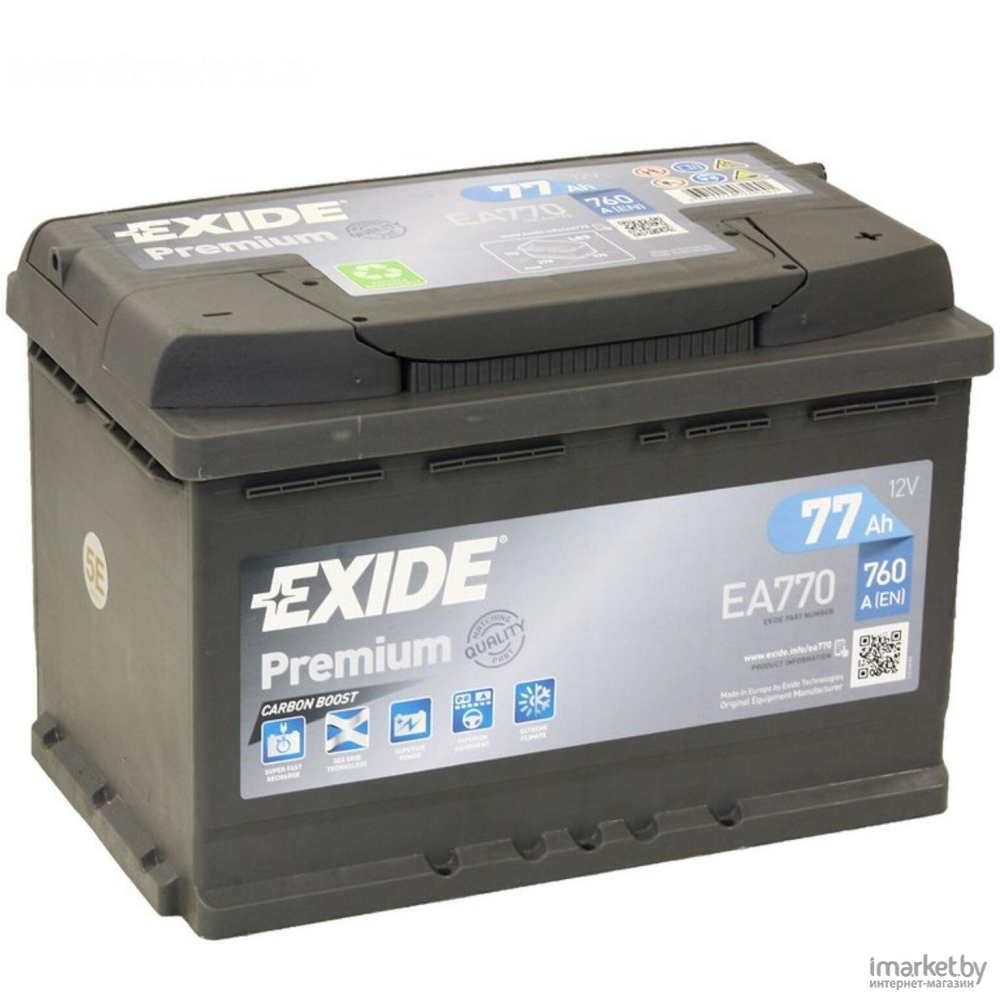 Новый аккумулятор Exide Premium EA770, умное ЗУ и адаптация