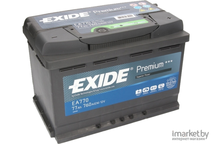 Автомобильный аккумулятор Exide Premium EA770 (77 А/ч)