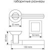 Ручка дверная Morelli Упоение DIY MH-13 SN/BN-S