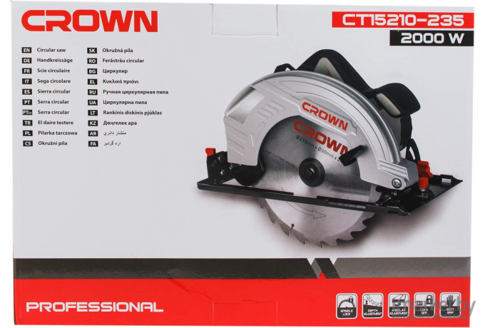 Дисковая пила CROWN CT15210-235