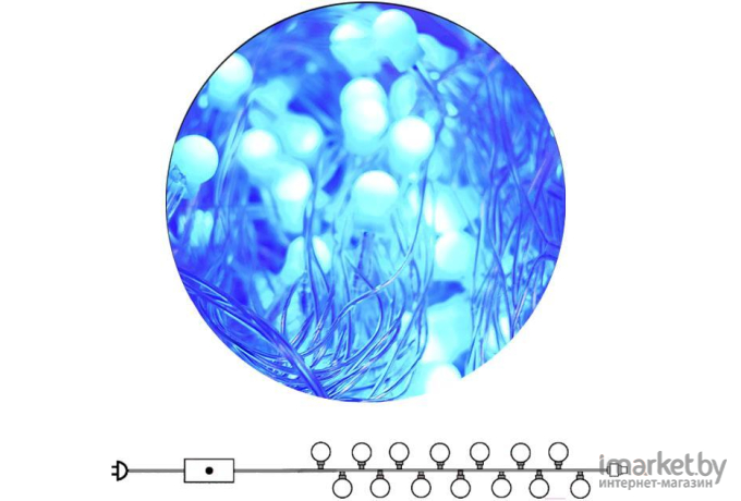 Светодиодная гирлянда ETP LS-100L (10м, голубой)