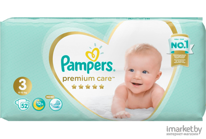 Подгузники Pampers Premium Care 3 Midi (52шт)