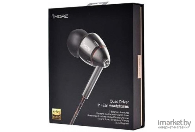 Наушники 1More Quad Driver In-Ear серый [E1010]