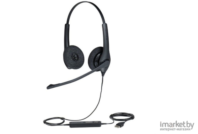 Гарнитура Jabra BIZ 1500 Duo USB 1559-0159 [Black]