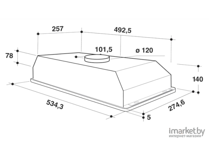 Вытяжка Indesit I CT 64 L SS