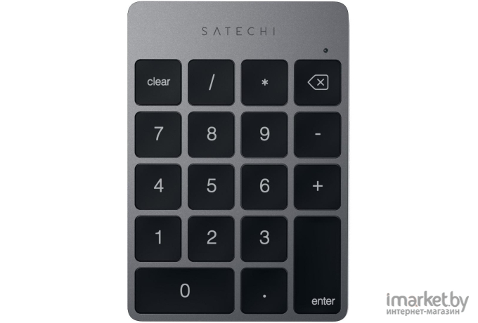 Клавиатура Satechi Aluminum Slim Rechargeable Bluetooth Keypad серый космос [ST-SALKPM]
