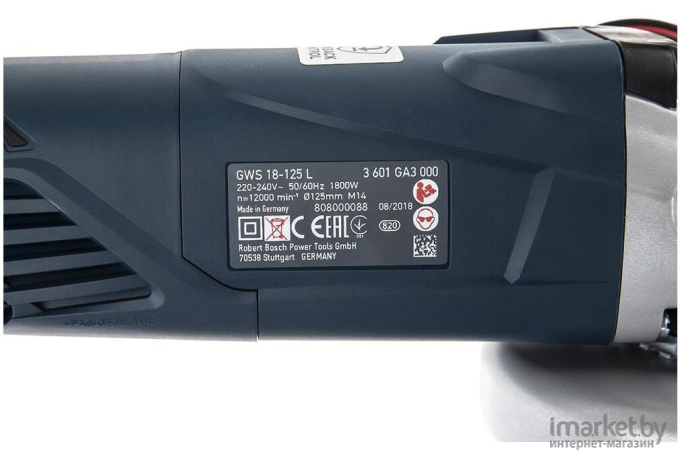 Профессиональная угловая шлифмашина Bosch GWS 18-125 L Professional (0.601.7A3.000)