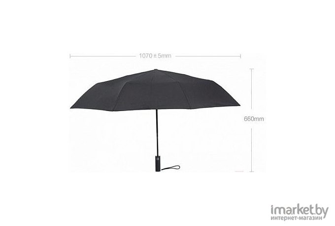 Зонт складной Xiaomi Automatic Umbrella JDV4002TY (черный)