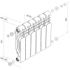 Радиатор отопления Royal Thermo Revolution Bimetall 350 (4 секции)