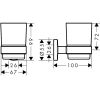 Стакан для зубных щеток Hansgrohe Logis 41718000