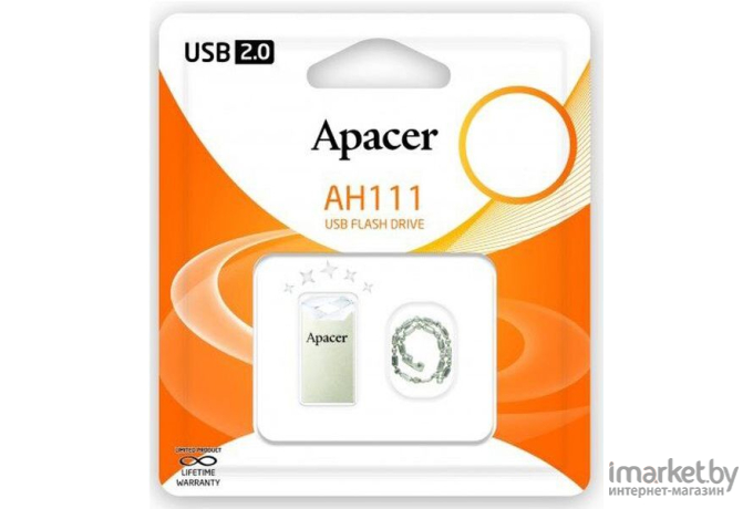 Usb flash накопитель Apacer AH111 Blue Rose 32GB (AP32GAH111CR-1)