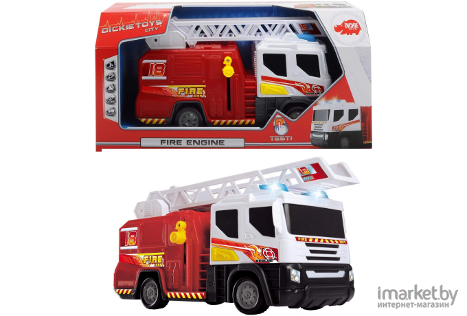 Автомобиль игрушечный Dickie Пожарная машина со светом и звуком / 203302002