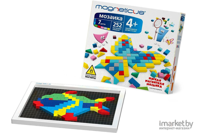 Игрушка MAGNETICUS Мозаика 252 элемента/7 цветов/20 этюдов [MM-0250]