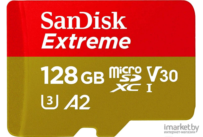 Карта памяти SanDisk Extreme microSDXC 128GB + адаптер (SDSQXA1-128G-GN6MA)
