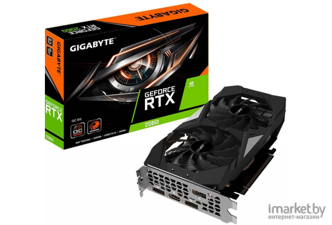 Видеокарта Gigabyte RTX2060 6GB GDDR6 192bit [GV-N2060OC-6GD]