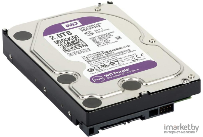 Внутренний HDD диск Western Digital Purple WD20PURX