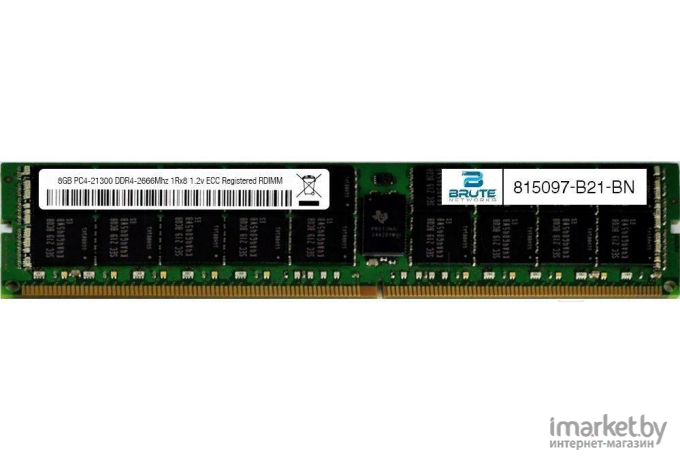 Комплектующие для серверов HP HPE 8GB PC4-2666V-R Smart Kit оперативная память [815097-B21]