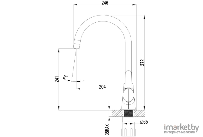 Смеситель LEMARK Atlantiss LM3255C