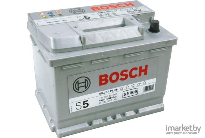 Автомобильный аккумулятор Bosch S5 092 S50 060 / 0092S50060 (63 А/ч)