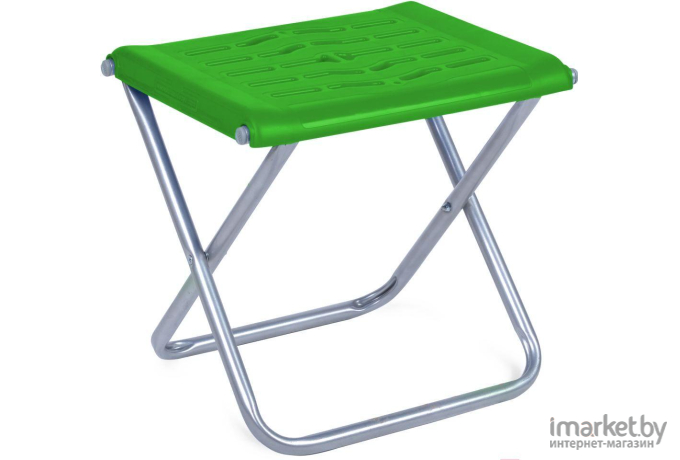 Стул походный складной Nika ПСП4 с пластиковым сиденьем зеленый