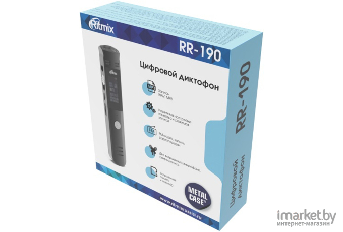Цифровой диктофон Ritmix RR-190 (8Gb)