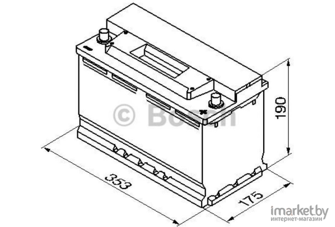 Автомобильный аккумулятор Bosch S3 013 590 122 072 / 0092S30130 (90 А/ч)