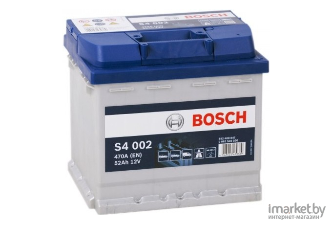 Автомобильный аккумулятор Bosch S4 002 552 400 047 / 0092S40020 (52 А/ч)