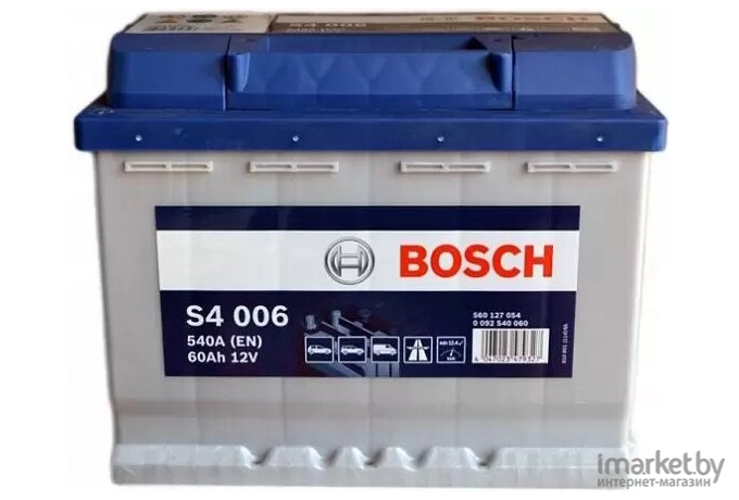 Автомобильный аккумулятор Bosch S4 006 560 127 054 / 0092S40060 (60 А/ч)