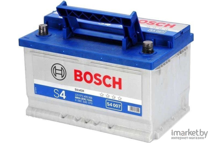 Автомобильный аккумулятор Bosch S4 007 572 409 068 / 0092S40070 (72 А/ч)