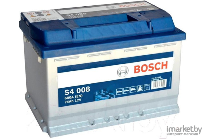 Автомобильный аккумулятор Bosch S4 008 574 012 068 / 0092S40080 (74 А/ч)