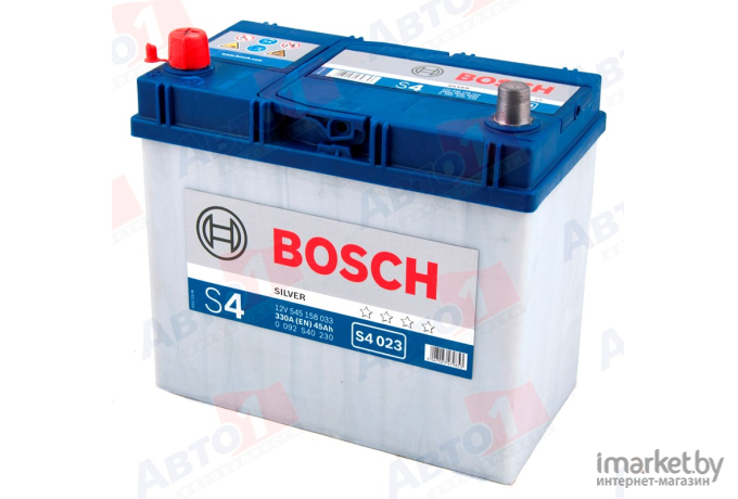 Автомобильный аккумулятор Bosch S4 023 545 158 033 / 0092S40230 (45 А/ч)