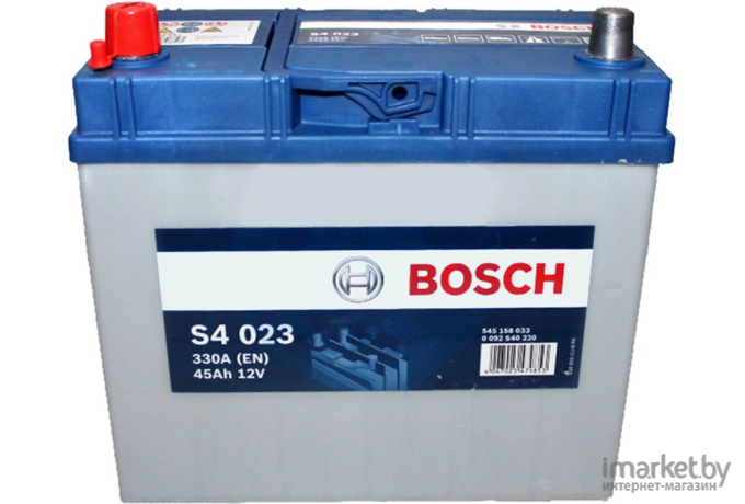 Автомобильный аккумулятор Bosch S4 023 545 158 033 / 0092S40230 (45 А/ч)