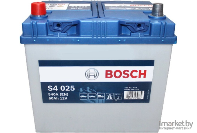 Автомобильный аккумулятор Bosch S4 025 560 411 054 JIS / 0092S40250 (60 А/ч)