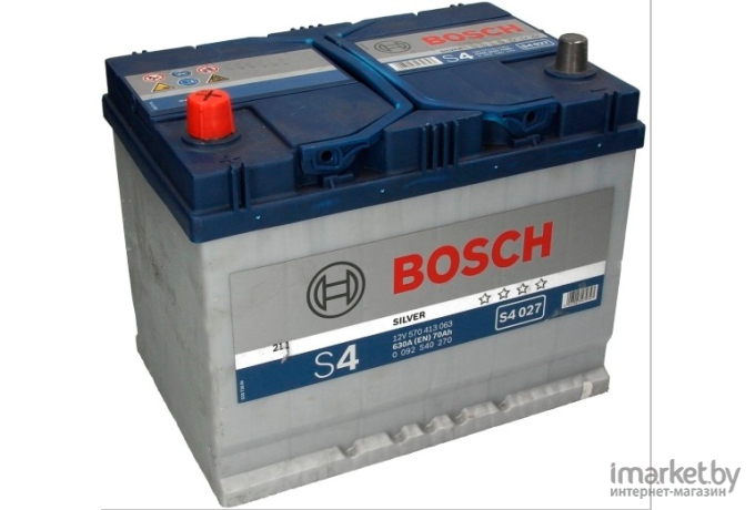 Автомобильный аккумулятор Bosch S4 027 570 413 063 JIS / 0092S40270 (70 А/ч)